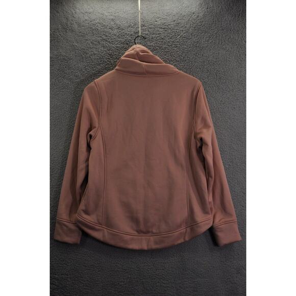 The North Face Pullover Women's L Pink Sherpa Lined Cowl Neck Fleece Sweater - Picture 7 of 8